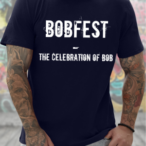 Men's Funny Bobfest The Celebration Of Bob Graphic Printing Casual Loose T-Shirt, color:Purplish blue|size:3XL, Lilicloth.com