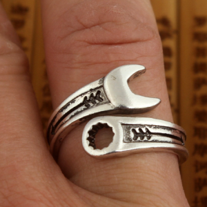 Wrench Tool Open Ring, color:Silver, Lilicloth.com