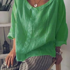 Women's Shirt Blouse Linen Cotton Plain Peter Pan Collar Button Long Sleeve Daily Weekend Casual Shirt Collar Regular, Blouses & Shirts, Roselinlin - Online Catalog