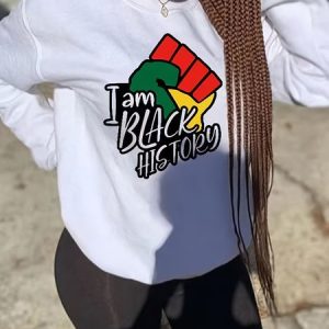 Loose Casual Color Block Printing Sweatshirt, Sweatshirts & Hoodies, color:White|size:3XL, JustFashionNow