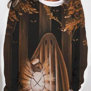 Casual Abstract Crew Neck Sweatshirt, Sweatshirts & Hoodies, color:Color10|size:4XL, JustFashionNow