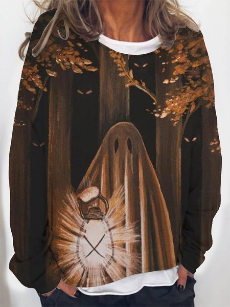Casual Abstract Crew Neck Sweatshirt, Sweatshirts & Hoodies, color:Color10|size:4XL, JustFashionNow