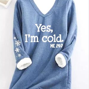 V Neck Casual Sweatshirt, Sweatshirts & Hoodies, color:Blue|size:XXL, JustFashionNow