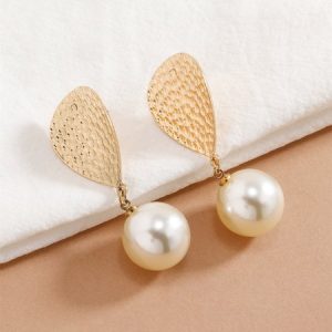 Fashionable Imitation Pearls Stud Earrings, Earrings, color:As Picture|size:One-size, JustFashionNow