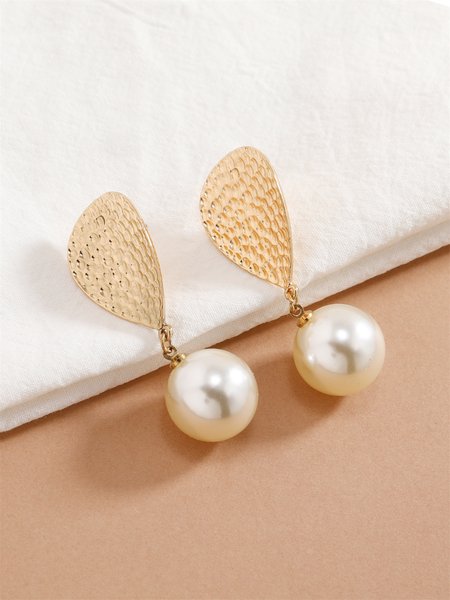 Fashionable Imitation Pearls Stud Earrings, Earrings, color:As Picture|size:One-size, JustFashionNow