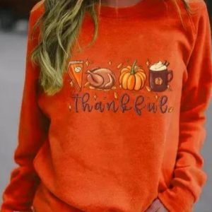 Loose Halloween Raglan Sleeve Casual Sweatshirt, Sweatshirts & Hoodies, color:Orange|size:XXL, JustFashionNow