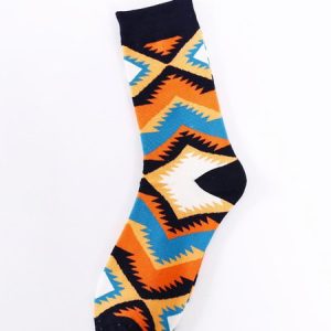 Burrito Geometric Abstraction Western Cactus Pineapple Contrasting Fun Socks, Socks, color:Color5|size:One-size, JustFashionNow