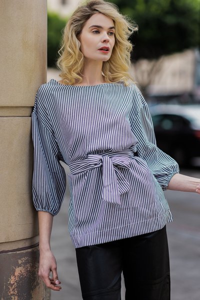 Casual 3/4 Sleeve Top, Blouses and Shirts, color:As Picture|size:XXL, Stylewe