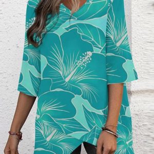 Geometric Casual Loose T-Shirt, T-Shirts, color:Color29|size:3XL, JustFashionNow