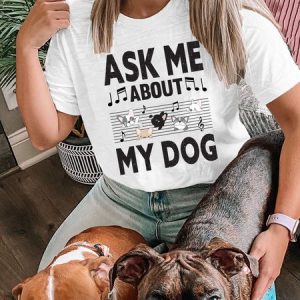 Lilicloth X Funnpaw X Jessanjony Ask Me About My Dog Women's T-Shirt, color:White|size:L, Lilicloth.com
