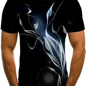 Regular Sleeve Printing Regular Fit Floral Casual Short T-Shirt, T-Shirts, color:As Picture|size:3XL, JustFashionNow