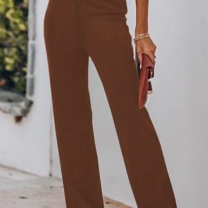 Jersey Casual Casual Pants, Pants, color:Brown|size:XXL, JustFashionNow