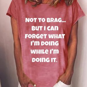 Old Geezer Funny Sayings Print Crew Neck T-shirt, color:Red|size:3XL, Lilicloth.com