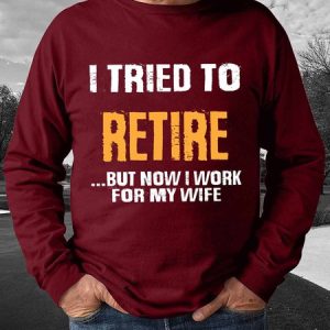 Work For Wife Funny Words Men Crew Neck Casual Letter Sweatshirt, color:Red|size:3XL, Lilicloth.com
