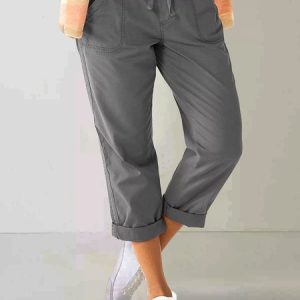 women's summer casual trousers, Pants, color:Gray|size:XXL, JustFashionNow