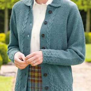 Casual Shawl Collar Plain Loose Sweater Coat, Sweaters, color:mint|size:XXL, JustFashionNow