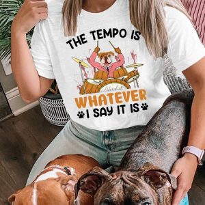 Lilicloth X Funnpaw Women's The Tempo Is Whatever I Say It Is T-Shirt, color:White|size:L, Lilicloth.com