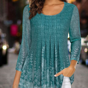 Vacation Crew Neck T-Shirt, T-Shirts, color:Green|size:XXL, JustFashionNow