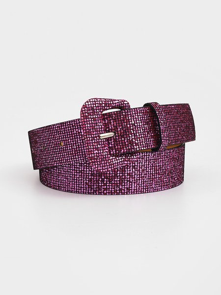 Retro Sequin Glitter Costume Matching Party Belt, Belts, color:Dark Pink|size:One-size, JustFashionNow