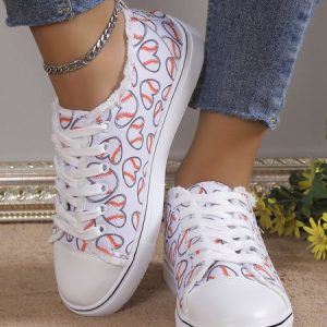 White Heart Tennis Canvas, Sneakers, color:White|size:43, JustFashionNow