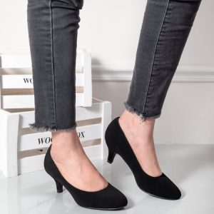 Urban Plain Non-Slip Slip On Block Heel Shallow Shoes, Flats/Loafers, color:Black|size:44, Noracora