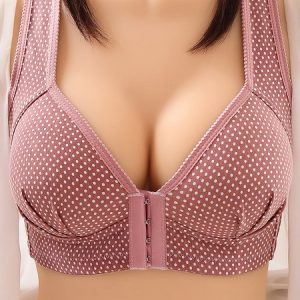 Sexy Polka Dots Bra & Bralette, Crop Bras, color:Cameo|size:4XL, JustFashionNow