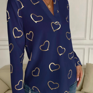 Urban Heart/Cordate Top, Tops, color:Deep Blue|size:XXL, JustFashionNow