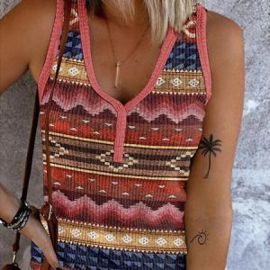 Womens Casual Loose Tank Top, Tanks & Camis, color:Orange|size:XXL, JustFashionNow