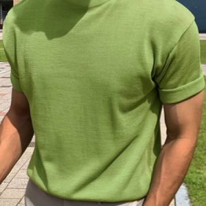 Men's Casual Regular Basic Round Neck Short Sleeve T-Shirt Daily Commuting, T-Shirts, color:Green|size:3XL, JustFashionNow