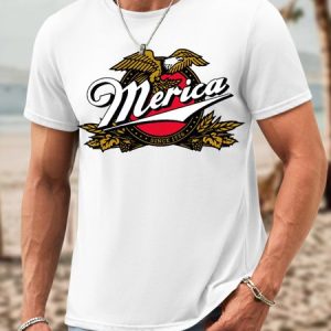 Men Eagle Pattern Letters Usa/Us/American Waterproof Oilproof And Stainproof Fabric T-Shirt, color:White|size:3XL, Lilicloth.com