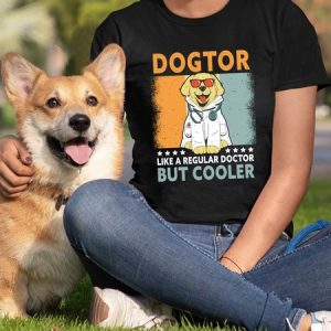 Lilicloth X Funnpaw X Jessanjony Dogtor Like A Regular Doctor But Cooler Women's T-Shirt, color:Black|size:3XL, Lilicloth.com