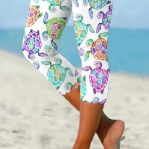 Casual Animal Regular Fit Slim fit Pants, Leggings, color:Multicolor|size:3XL, JustFashionNow