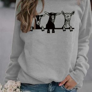 Crew Neck Regular Sleeve Casual Sweatshirt, Sweatshirts & Hoodies, color:Gray|size:XXL, JustFashionNow