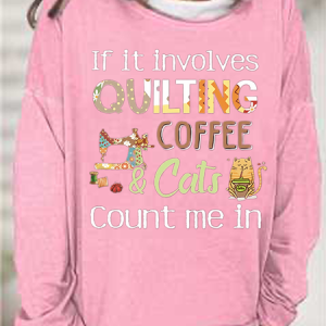 Women's Funny Casual Crew Neck Cotton-Blend Animal Sweatshirt, color:Pink|size:3XL, Lilicloth.com