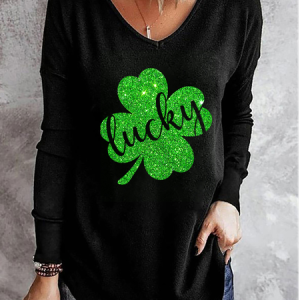 Cotton-Blend Loose Casual T-Shirt, T-Shirts, color:Black|size:XXL, JustFashionNow