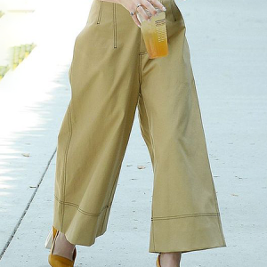 Lightweight Plain Loose Urban Fashion Pants Ankle Pants, Pants, color:Khaki|size:XXL, Stylewe