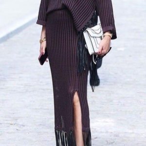 Tight Plain Elegant Midi Skirt, Skirts, color:Datered|size:XXL, Stylewe