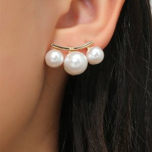 Elegant Imitation Pearl Stud Earrings, Earrings, color:As Picture|size:One-size, JustFashionNow