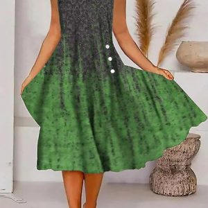 Asymmetrical Ethnic Casual Dress, Dresses, color:Green|size:XS, JustFashionNow