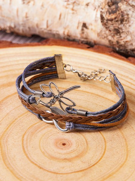 JFN Pretty Dragonfly Bracelet, Bracelets, color:Silver|size:One-size, JustFashionNow