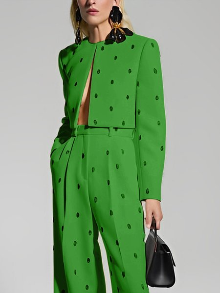 Regular Fit Urban Crew Neck Jacket, Jackets, color:Green|size:XXL, Stylewe