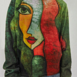 JFN Crew Neck Long Sleeve Casual Tops, Sweaters, color:IMAGE COLOR|size:XXL, JustFashionNow