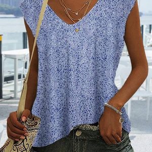 Casual Daisy Loose V Neck Shirt, Shirts & Blouses, color:Blue|size:XXL, JustFashionNow