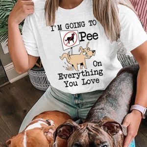 Lilicloth X Funnpaw X Manikvskhan I'm Going To Pee On Everything You Love Women's T-Shirt, color:White|size:L, Lilicloth.com