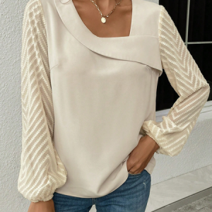 Others Loose Plain Simple Shirt, Shirts & Blouses, color:Apricot|size:XXL, JustFashionNow