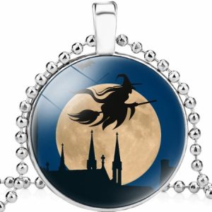 Halloween Sweeper Magic Hat Witch Necklace, Necklace, color:Color7|size:One-size, Noracora