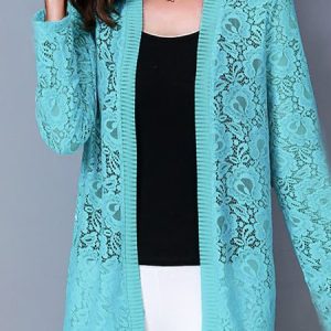 Loose Casual Wrap Cardigan, Sweaters, color:Blue|size:XXL, JustFashionNow