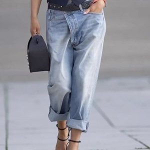 Daily Regular Fit Denim Casual Plain Jeans, Jeans, color:Blue|size:XXL, Stylewe