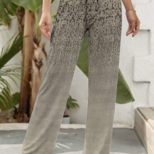 Casual Ethnic Long Pant, Pants, color:Khaki|size:XXL, Noracora