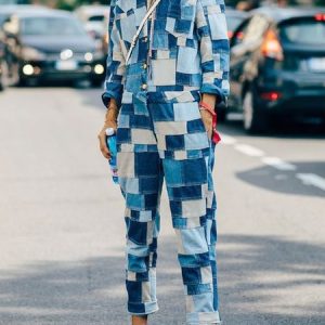 Shawl Collar Urban Regular Fit Jumpsuit, Jumpsuits, color:Blue|size:XXL, Stylewe